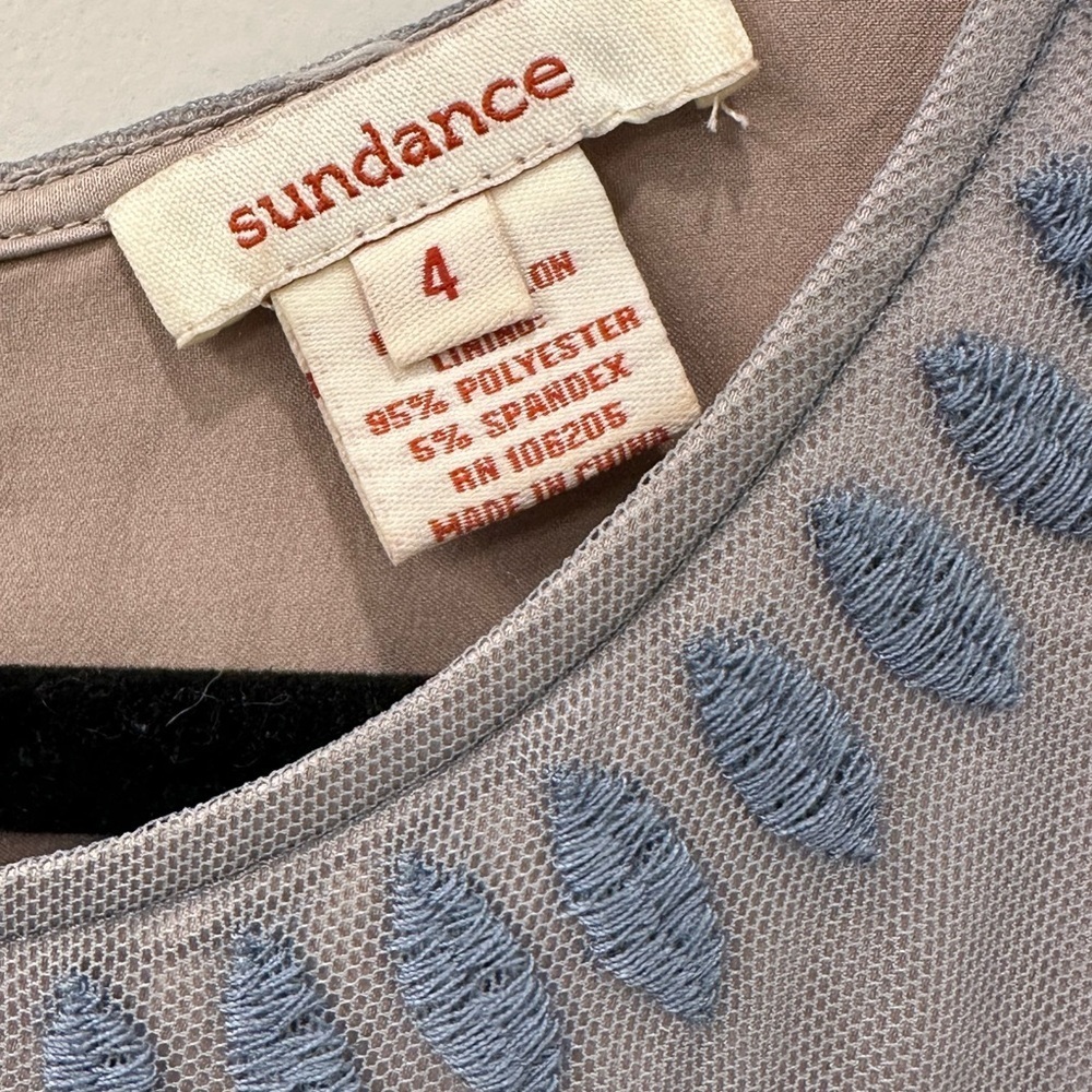 Sundance Embroidered Peri Blue Midi Dress | Sleeveless Fit & Flare Boho 4 - Picture 4 of 5